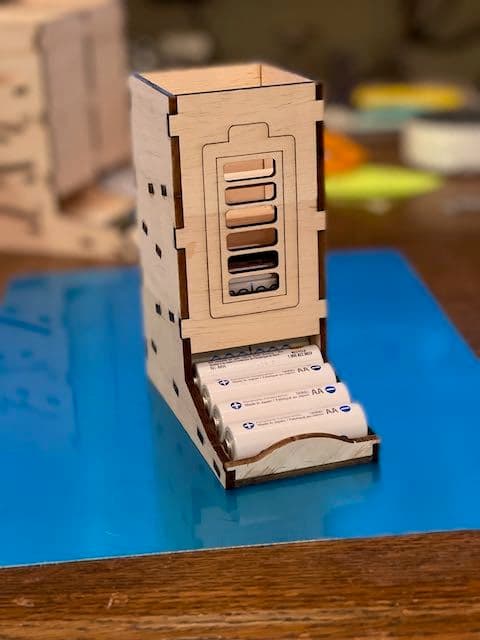 Laser Cut AA and AAA Battery Dispenser SVG File