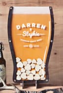 Laser Cut Beer Pint Drop Box Guestbook Vector File (CDR)