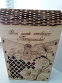 Laser Cut Decorative Gift Box with Hinged Lid Vector File
