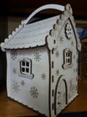 Laser Cut Decorative Mouse House Candy Box Vector File