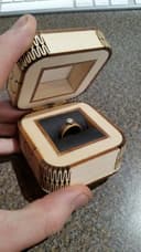Laser Cut Engagement Ring Box Vector File