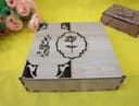 Laser Cut Floral Wooden Gift Box with Lid DXF CDR Vector File