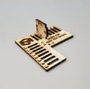 Laser Cut Kerf Calibration Tool for 3mm Material - Free DXF