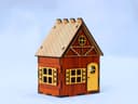 Laser Cut Mini 3D Wooden House Template - DXF SVG File