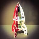 Laser Cut Rocket Wine Bottle Holder SVG Plan