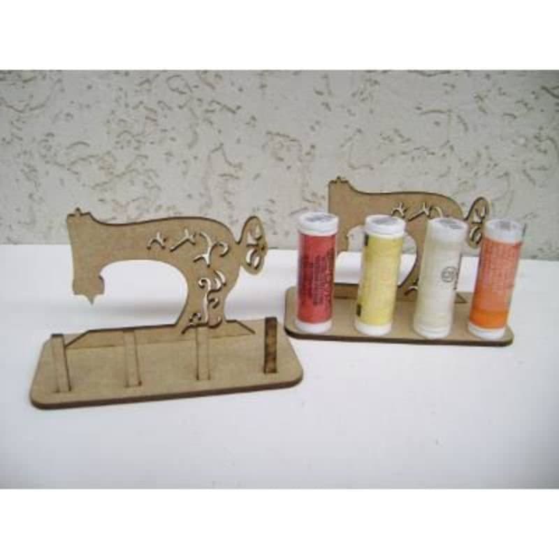 Laser Cut Sewing Machine Thread Spool Holder Vector DXF CDR