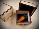 Laser Cut Small Wooden Box with Carrot Toy SVG File