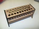 Laser Cut Test Tube Rack Vector Plan DXF File
