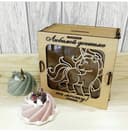 Laser Cut Unicorn Wooden Piggy Bank Vector Plan (CDR)
