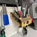 Laser Cut Wall Mounted Wooden Organizer SVG File
