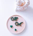 Laser Cut Wedding Ring Plate with Monogram Initials DXF SVG