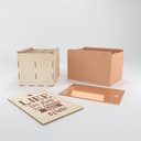 Laser Cut Wine Box with Quote - Vector File for CNC