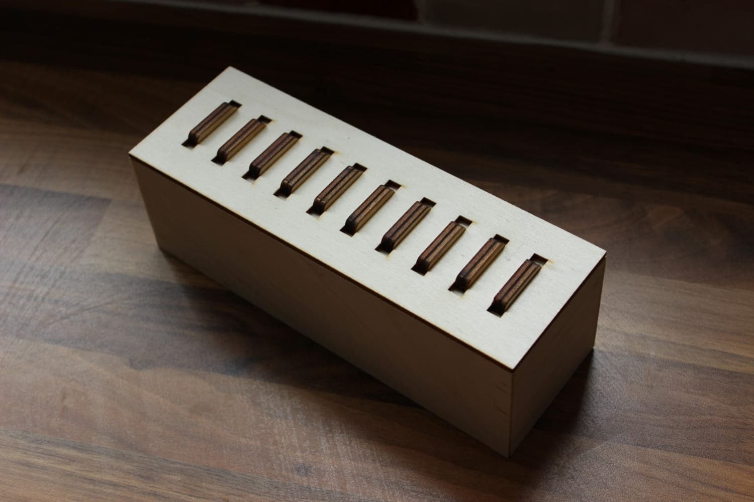 Laser Cut Wooden Byte Puzzle Box SVG Vector File