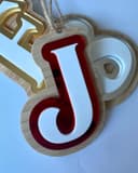 Layered Alphabet Letter Keychain Laser Cut Vector Design