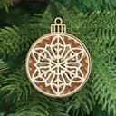 Layered Snowflake Christmas Ornament Laser Cut Vector File