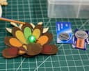 Light-Up Thanksgiving Turkey Pin Vector Design SVG