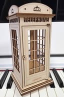 London Telephone Booth 3D Model Laser Cut Vector Plan