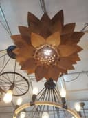 Lotus Flower Pendant Lamp Laser Cut Vector Template DXF
