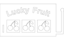 Lucky Fruit Slot Machine Retro Sign Vector DXF File