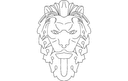 Majestic Lion Head Vector for Laser Cutting DXF File