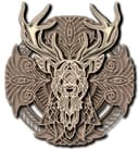 Mandala Deer Head Multilayer Laser Cut Wall Art Vector