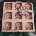 Mandala Dog Christmas Ornaments Gift Box Laser Cut File