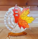 Maple Leaf Perpetual Calendar Laser Cut DXF Vector Template