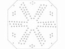 Marbles Game Board Vector Design DXF File