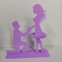 Marriage Proposal Couple Napkin Holder Laser Cut Vector File
