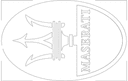 Maserati Logo Vector File for Laser Cutting DXF