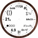Mathematical Equation Wall Clock Vector File for Laser Cutting