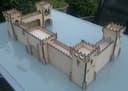 Medieval Castle 3D Puzzle Laser Cut Vector DXF File