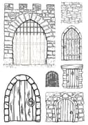Medieval Castle Gates and Stone Doors Vector Laser Cut Files