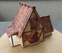 Medieval Farmhouse 3D Puzzle Laser Cut Vector File