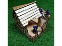 Medieval Ruined House Laser Cut Model Vector File (DXF)