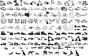 Mega Collection of Heavy Equipment and Animal Vector Silhouettes