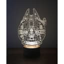 Millennium Falcon 3D Illusion Lamp Vector File for Laser Cutting