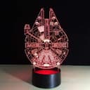 Millennium Falcon 3D Illusion LED Lamp Laser Cut Vector File