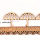 Mini Laser Cut Umbrella Wood Cutout Vector DXF SVG Template