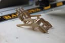 Miniature Adirondack Chair 3D Puzzle Laser Cut DXF File