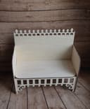 Miniature Dollhouse Sofa Laser Cut Vector Plan