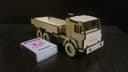 Miniature Dump Truck 3D Puzzle Laser Cut Vector Plan