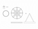 Miniature Ferris Wheel 3D Puzzle Laser Cut Vector DXF