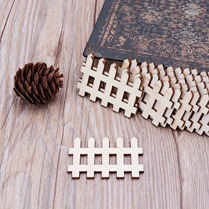 Miniature Picket Fence Vector Design for Laser Cutting DXF