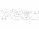 Miniature Rocking Chair 3D Laser Cut Vector DXF File