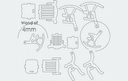 Miniature Rocking Chair 3D Puzzle Vector DXF File