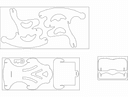 Miniature Rocking Chair CNC Vector Plan DXF File