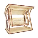 Miniature Wooden Swing 3D Puzzle Laser Cut Vector File