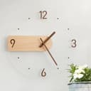 Minimalist Acrylic and Wood Wall Clock Vector Laser Cut File