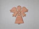 Minimalist Angel Christmas Ornament Laser Cut Vector File